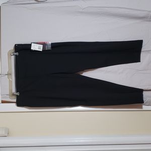 Women's black dress pants, nice drape, comfortable fit, stylish ankle length